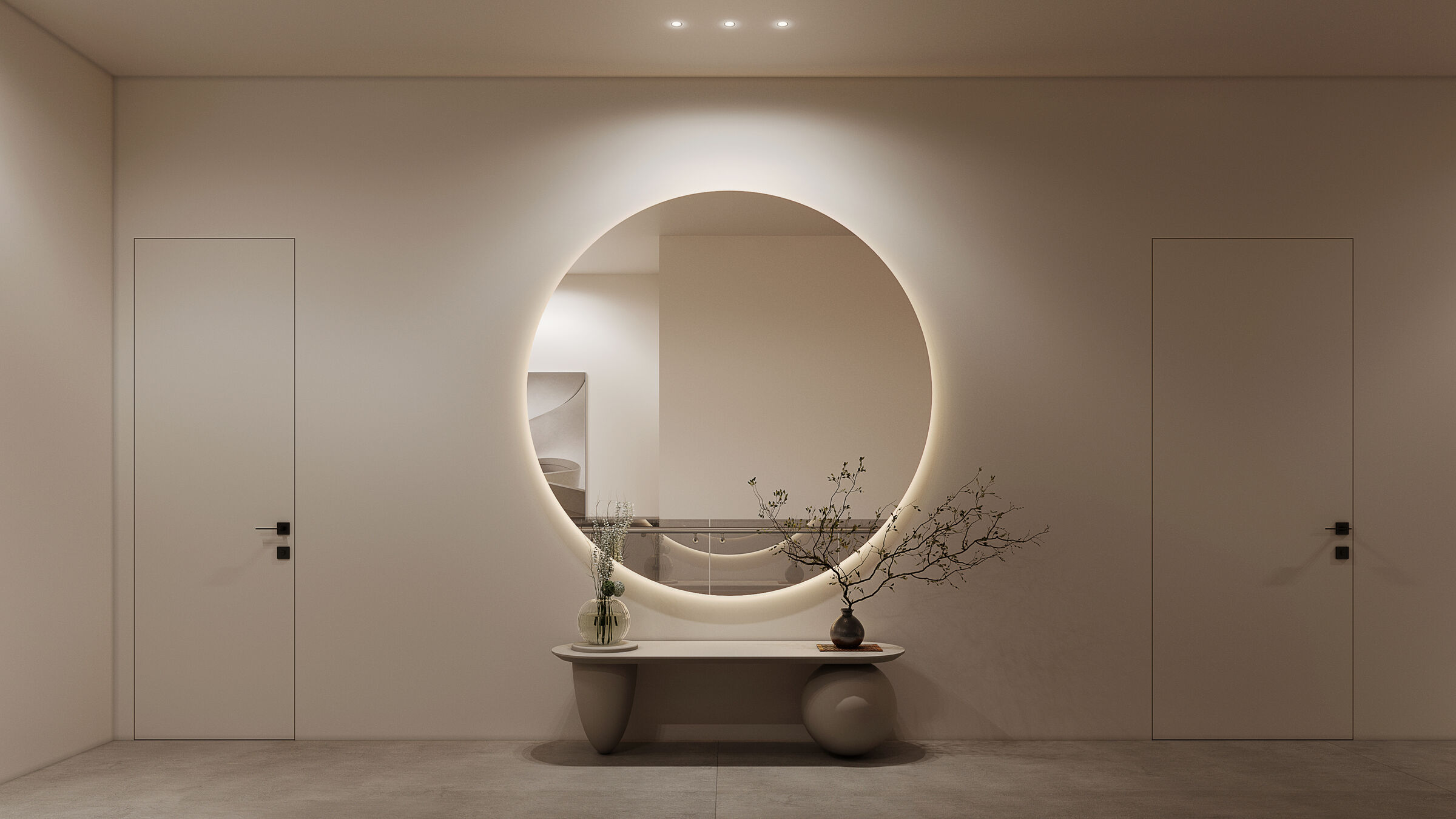 Contemporary interior design in luxury Kuwait villa